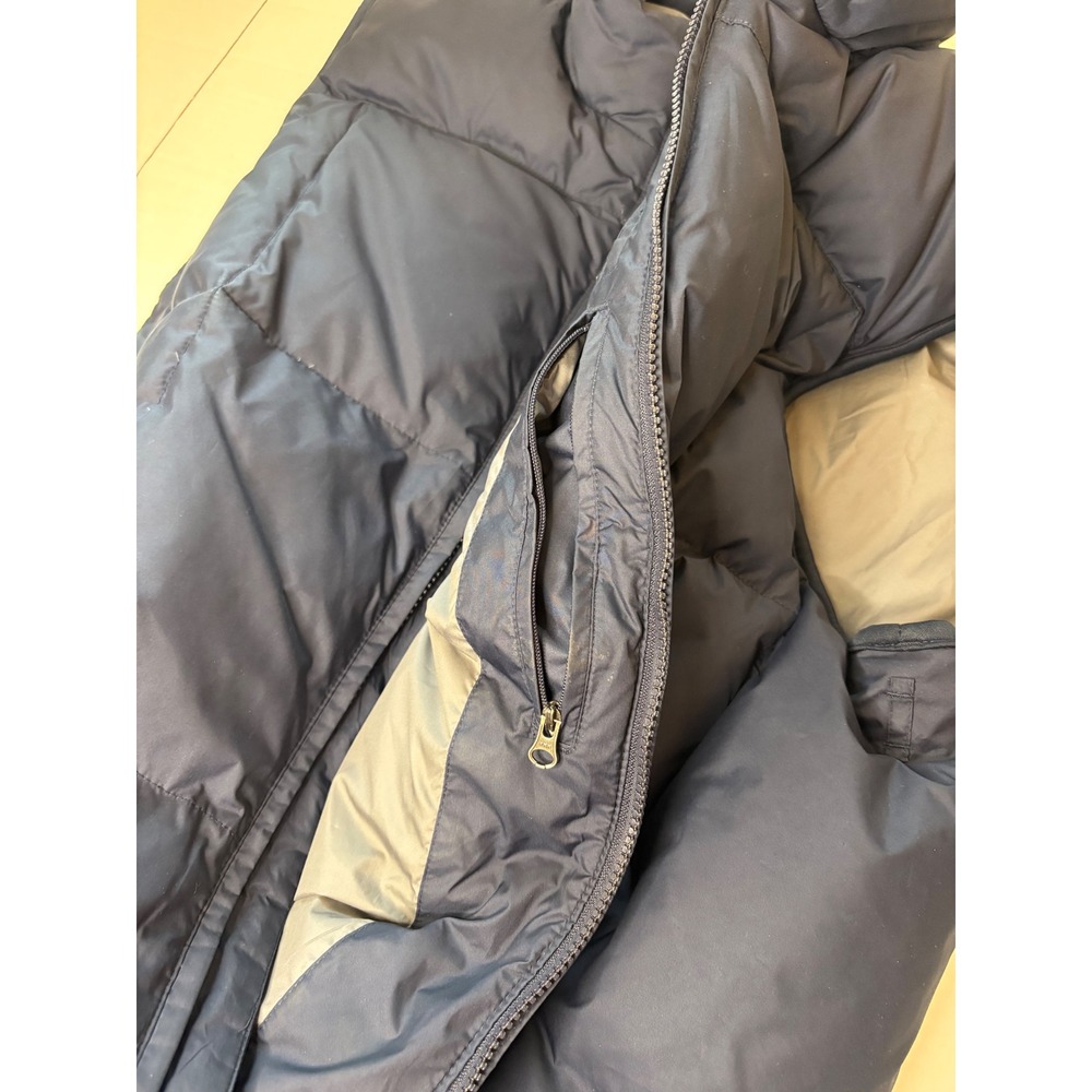 Vintage Eddie Bauer Men's XLT Premium Goose Down Puffer Vest Navy Blue Gorpcore - Picture 9 of 10